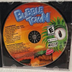 Used THQ Bubble Town DVV-ROM PC Game. Rated E